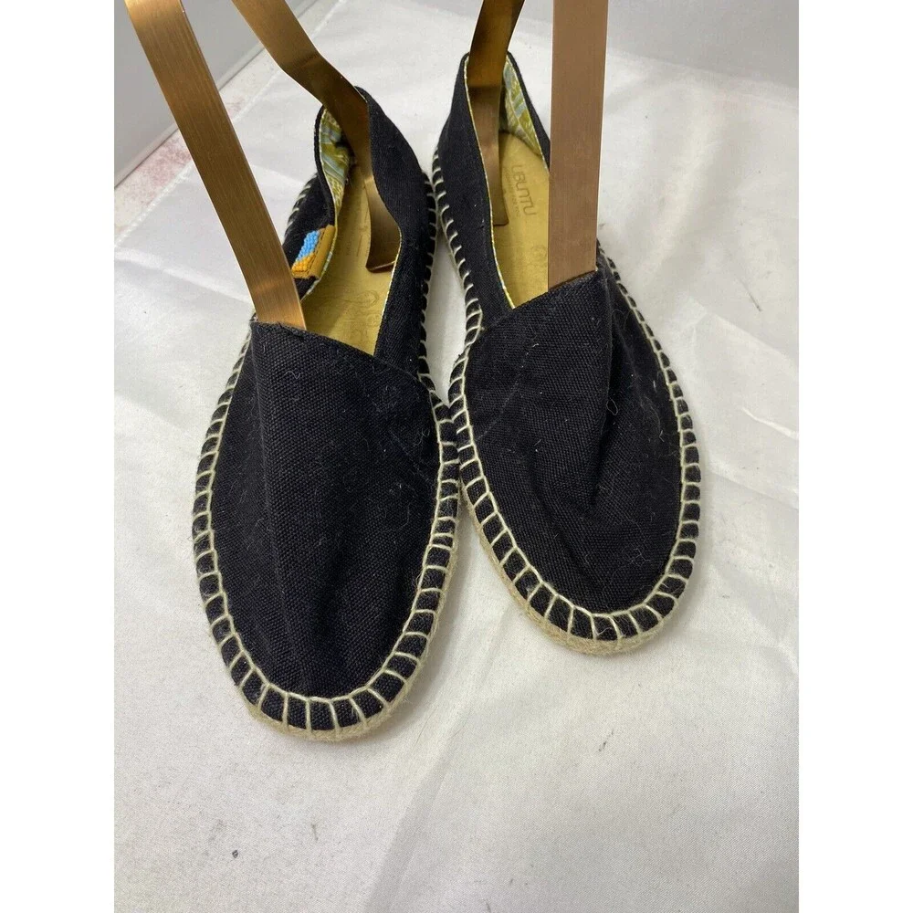 Ubuntu Life Classic Black Afridrilles Women's sz 9W Wide